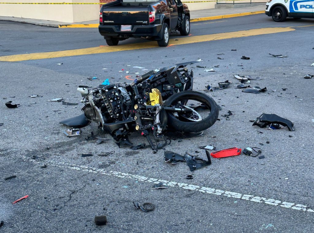 Man critical after motorcycle crashes into truck - Sandhill Sentinel