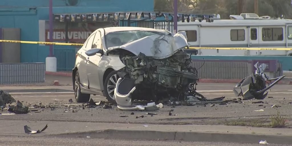2 hospitalized after 6-car crash closes Phoenix intersection - Arizona's Family