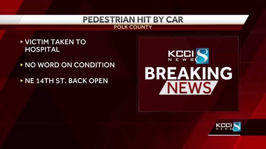 Pedestrian hit by car in Des Moines - KCCI Des Moines