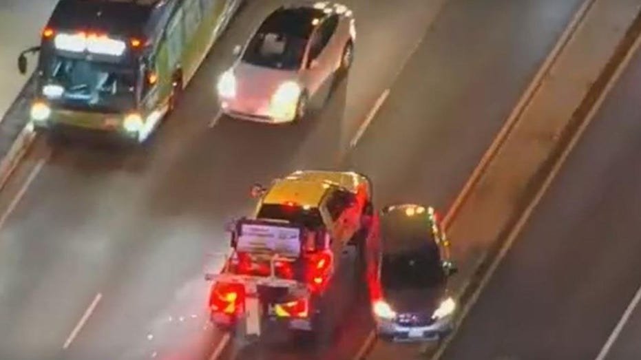 WATCH: Maryland suspect who stole DOT tow truck arrested after wild, lengthy high-speed chase - Fox News