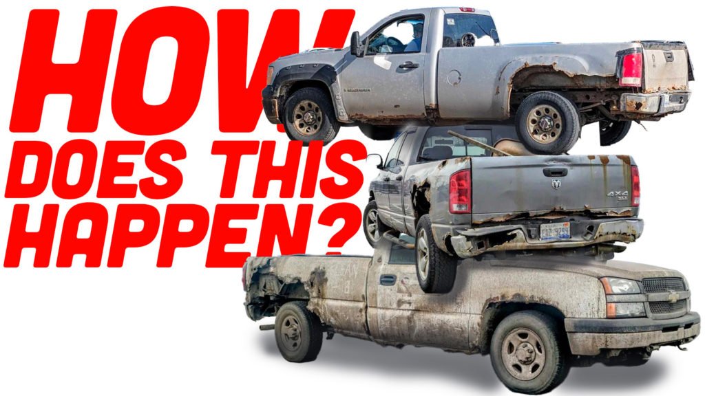 How Can These 20 Year-Old Pickup Trucks In Michigan Be THIS Rusty Already? - The Autopian