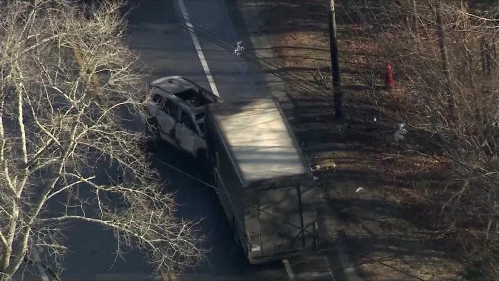 UPS truck, SUV collide in fiery head-in crash in Mass. - WCVB Boston