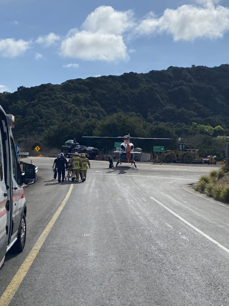 CHP Motorcycle Officer Goes Down off Highway 101 North of Gaviota Tunnel - Santa Barbara Independent