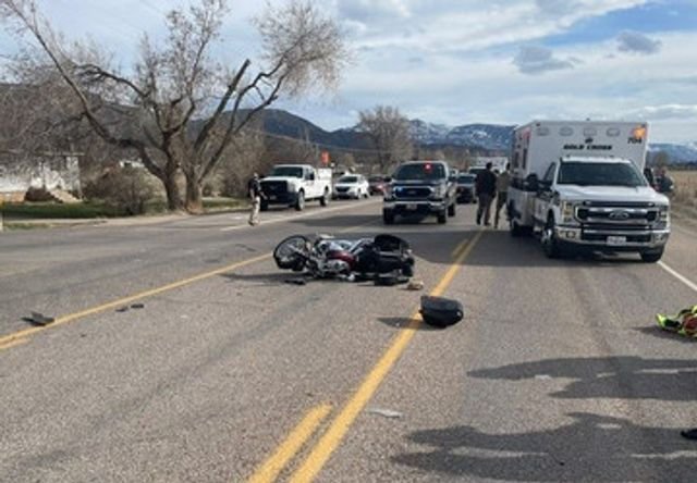 Motorcyclist airlifted after collision with pickup truck in Iron County - KUTV 2News