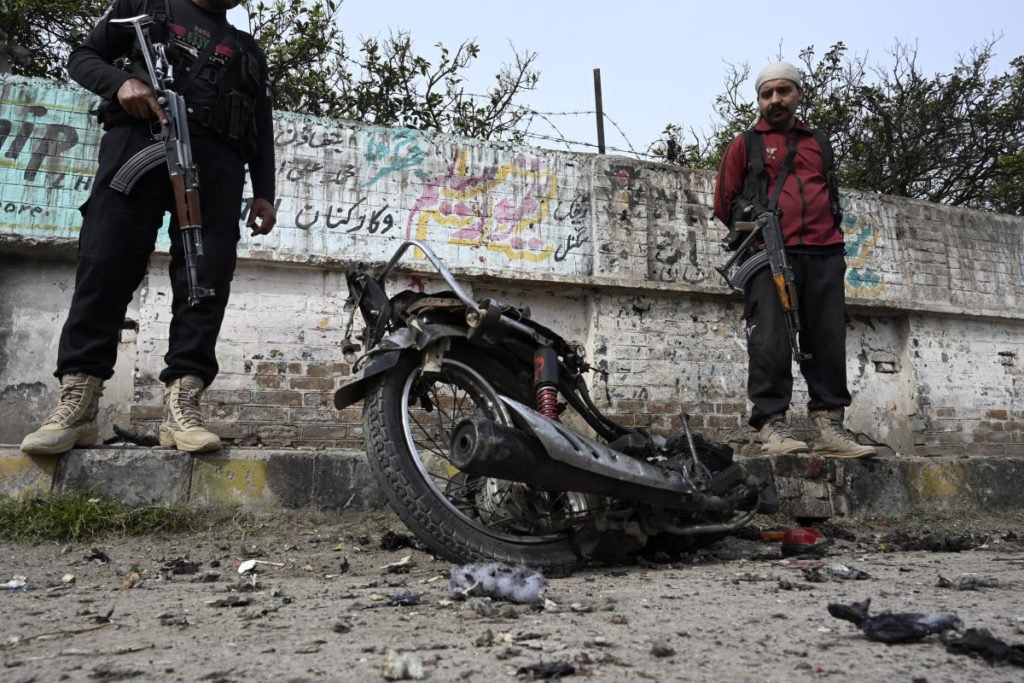2 killed as a motorcycle loaded with explosives detonates in the Pakistani city of Peshawar - AOL