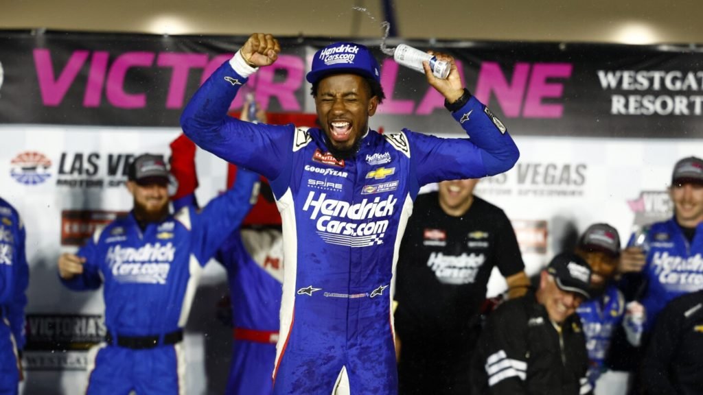 Celebration over, it's back to work for NASCAR Truck winner Rajah Caruth - NBC Sports