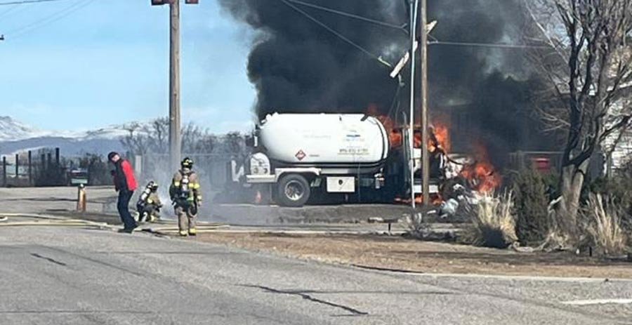 Propane tanker truck blaze causes one-mile evacuation in Madison County - East Idaho News