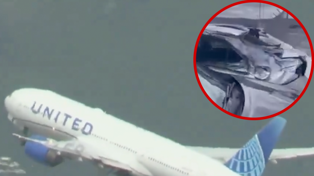 United Airlines Flight Loses Tire on Takeoff, Cars Damaged Below - TMZ