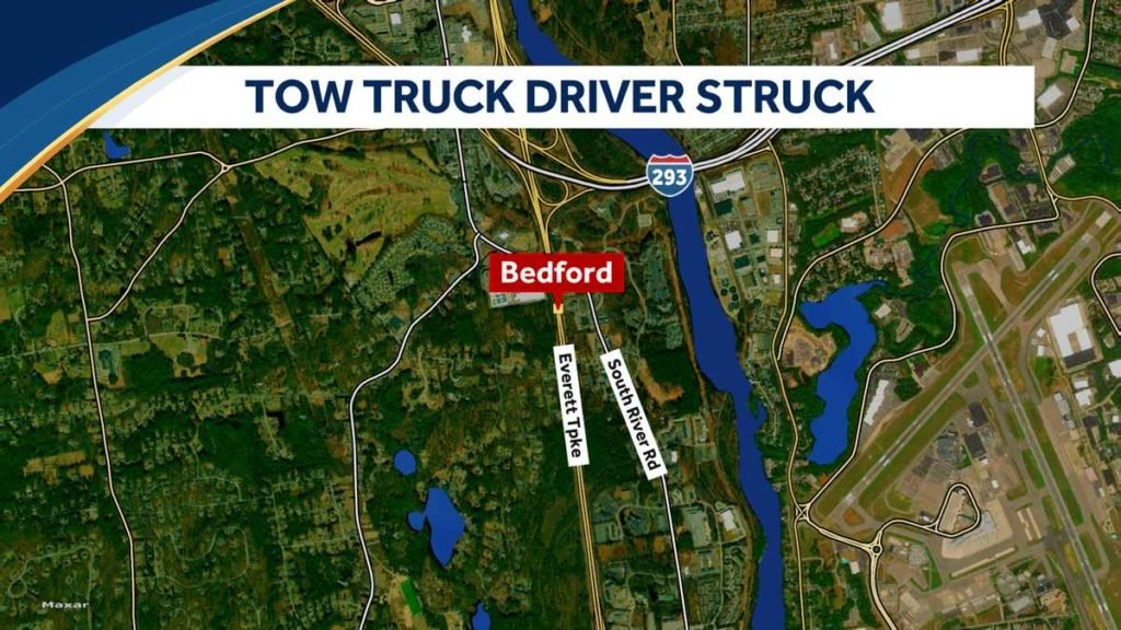 Tow truck driver struck helping at scene on Everett Turnpike in Bedford, state police say - WMUR Manchester