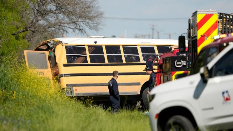 A concrete truck struck a school bus in Texas, killing 1 child and 1 adult - CNN