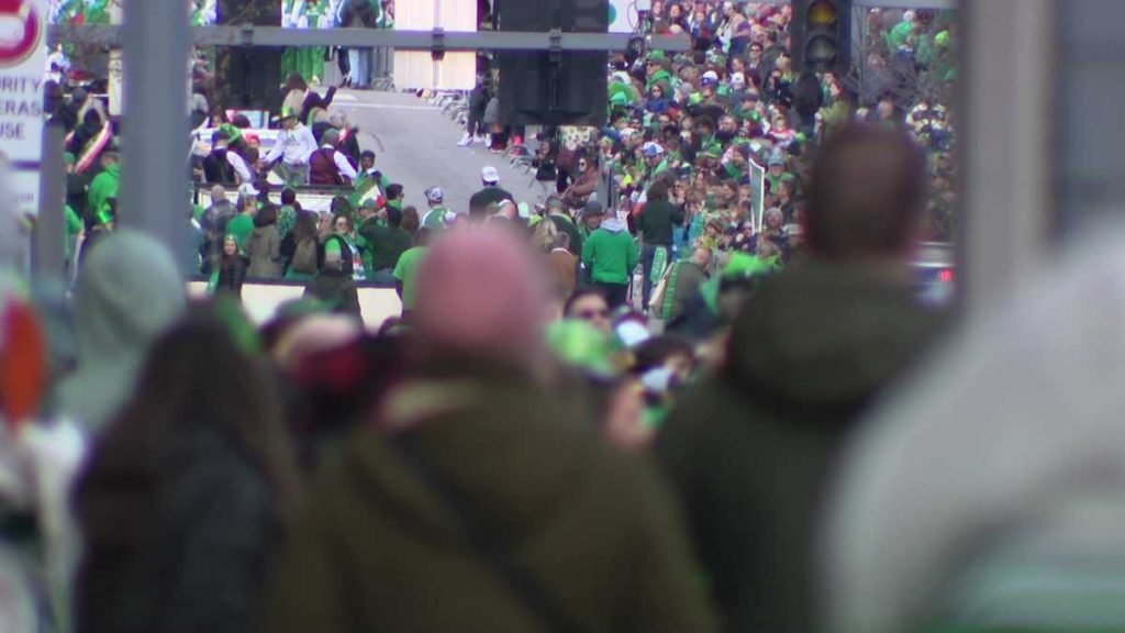 Child hit by police motorcycle Downtown following St. Patrick's Day Parade - WTAE Pittsburgh