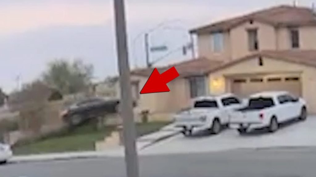 Doorbell Video Shows Car Going Airborne and Crashing Into a House - TMZ