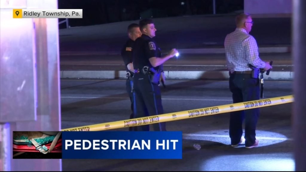 Pedestrian injured after being hit by car in Ridley Township, Delaware County - WPVI-TV