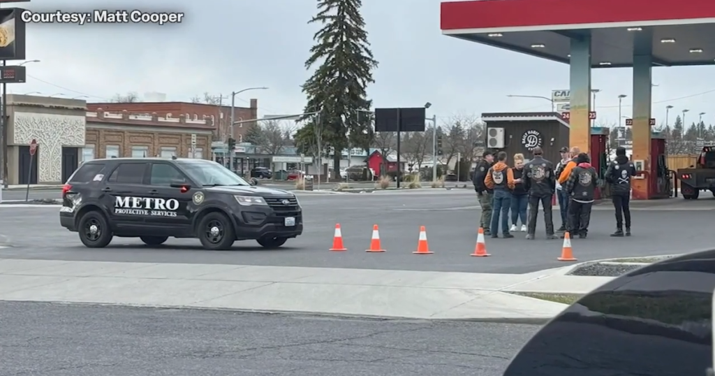 Motorcycle club gathering to help girl scouts hits snag after guards block Maverick - KHQ Right Now