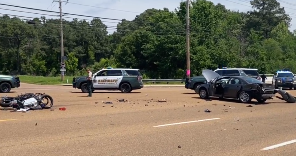 Man in critical condition after crash involving motorcycle | News - FOX13 Memphis