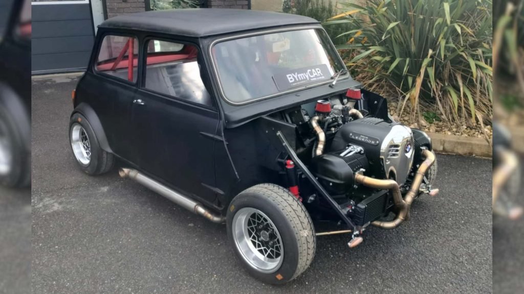 Someone Stuffed BMW's R 18 Motorcycle Engine Into A Mini - RideApart.com