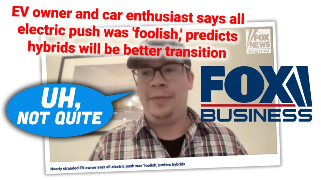 Fox News Interviewed Me About Electric Cars And It Went Way Better Than I Expected - The Autopian