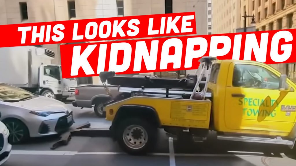 San Francisco Tow Truck Appears To Try To Snatch A Car That Someone Is Actively Driving, And It's Bizarre - The Autopian
