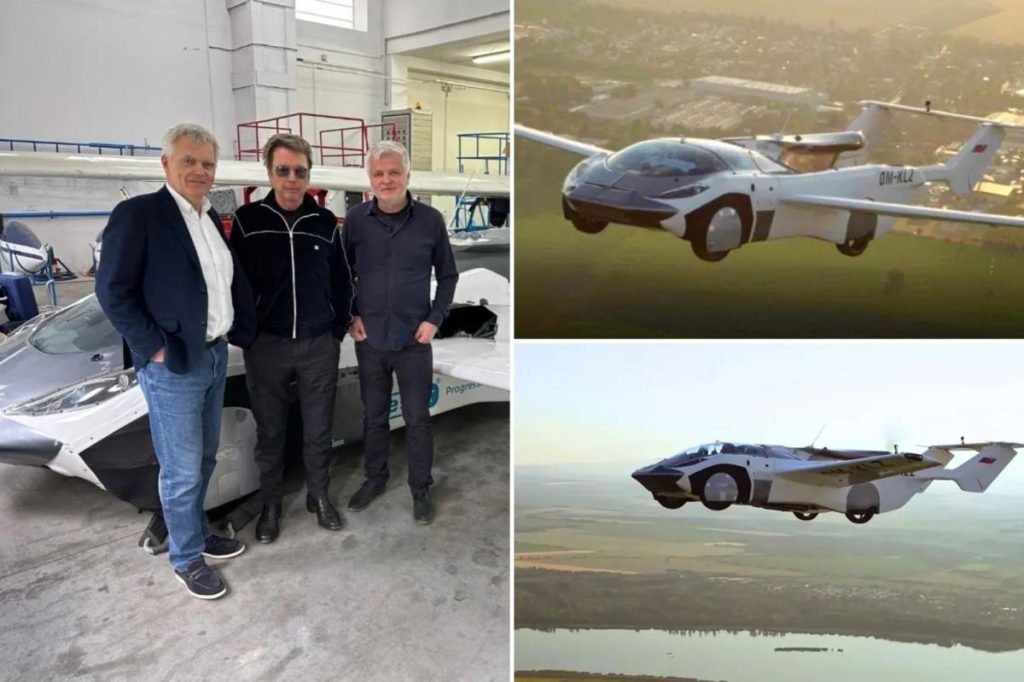 French musician becomes first-ever passenger inside flying car: ‘Amazing experience’ - New York Post
