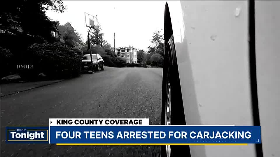 Four teenagers arrested in armed car-jacking in Bellevue - KIRO Seattle