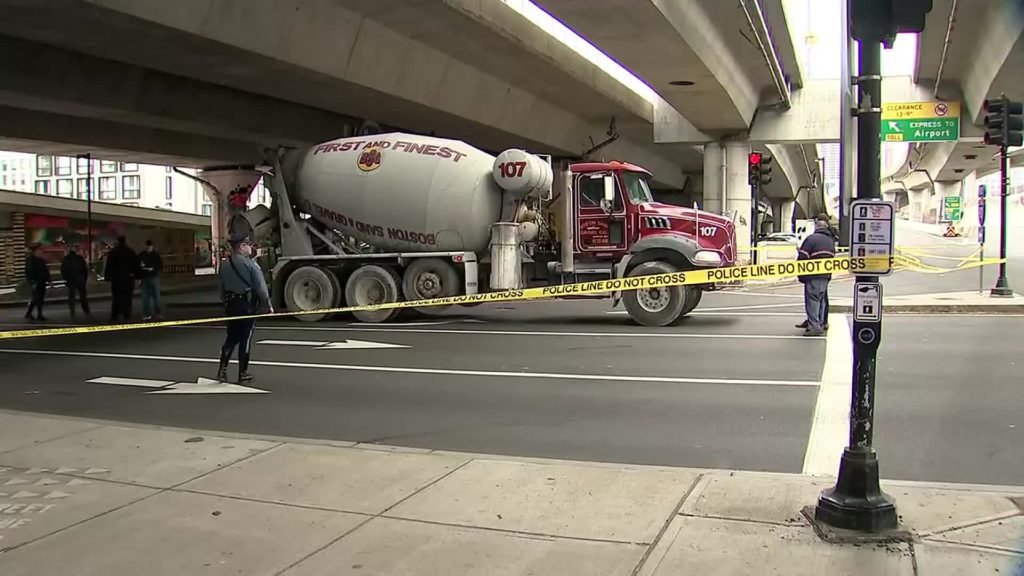 57-year-old man killed after being struck by cement truck in South Boston, police say - Boston 25 News