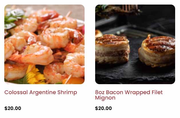 argentine shrimp and bacon wrapped filet mingon far west meats
