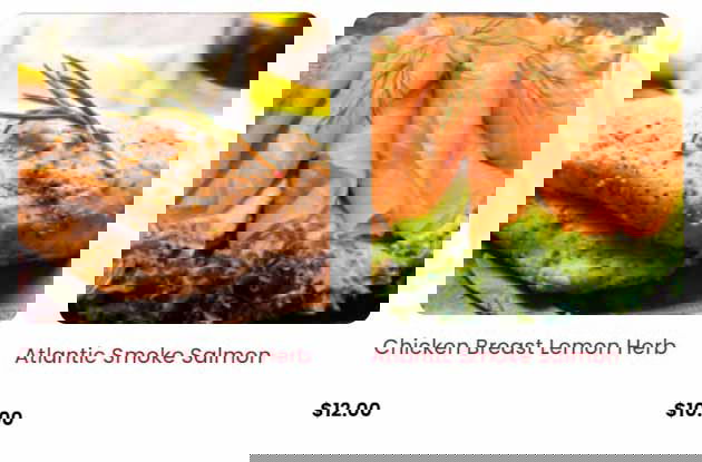 chicken and salmon add on products