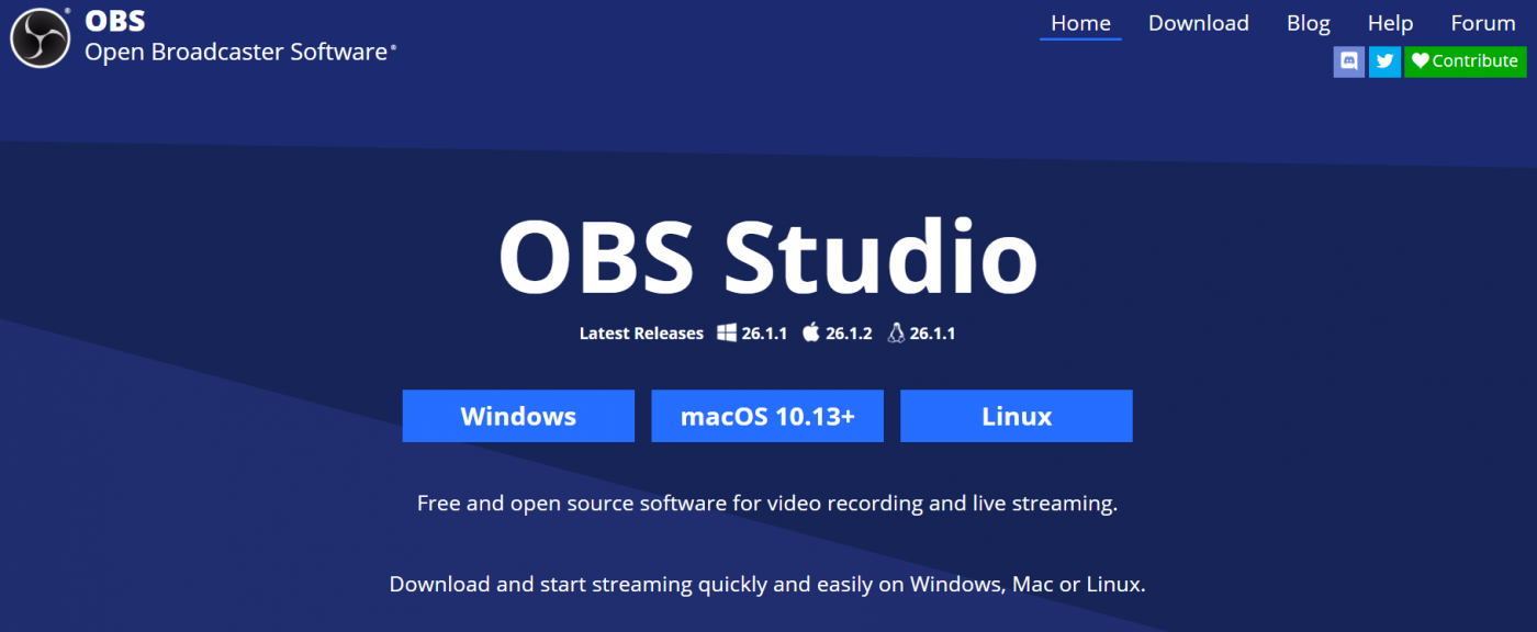 obs studio best live streaming software