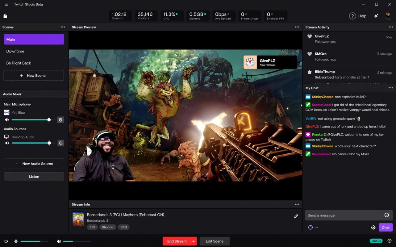 Twitch Studio live streaming software