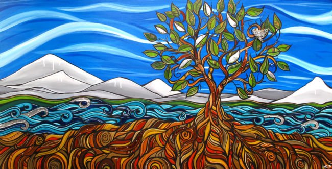 April Lacheur 'Deeply Rooted' 24x48