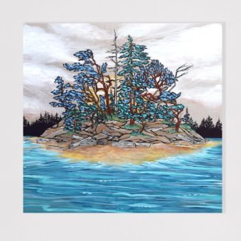 April Lacheur Art - Island Vibes - 36x36" acrylic on linen - $2100