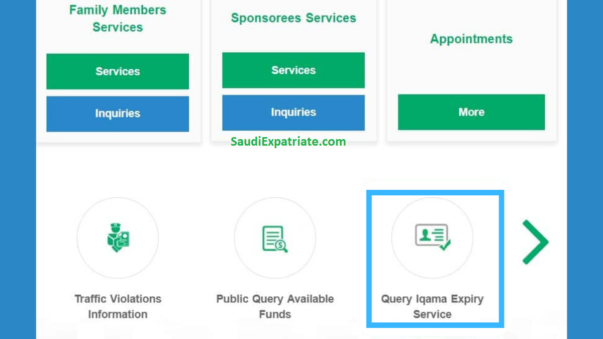 Red iqama green check expiry Check Iqama